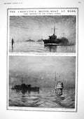 Old 1917 War Motor Coat Ships Petrol Patrol India Flag-Day Nauth Haye 20th