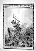 Old Print 1918 War British Siers Victoria Cross Battle Mounted Railway H 20th