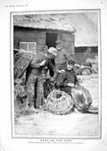 Old Vintage Print 1918 Photograph Fishermen Nets Huts Photograph Mortimer 20th