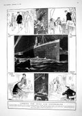 Old 1918 Passenger Ships Contraband X-O. James Mcbey Etcher Magazine 20th