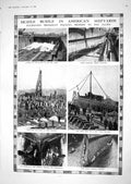 Old 1918 American Shipyards Dock Port Newark Rammer Wilson Helmet Mes 20th