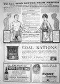 Old 1918 Health Coal Devon Fires Evan'S Pastilles Mineral Water Vichy 20th