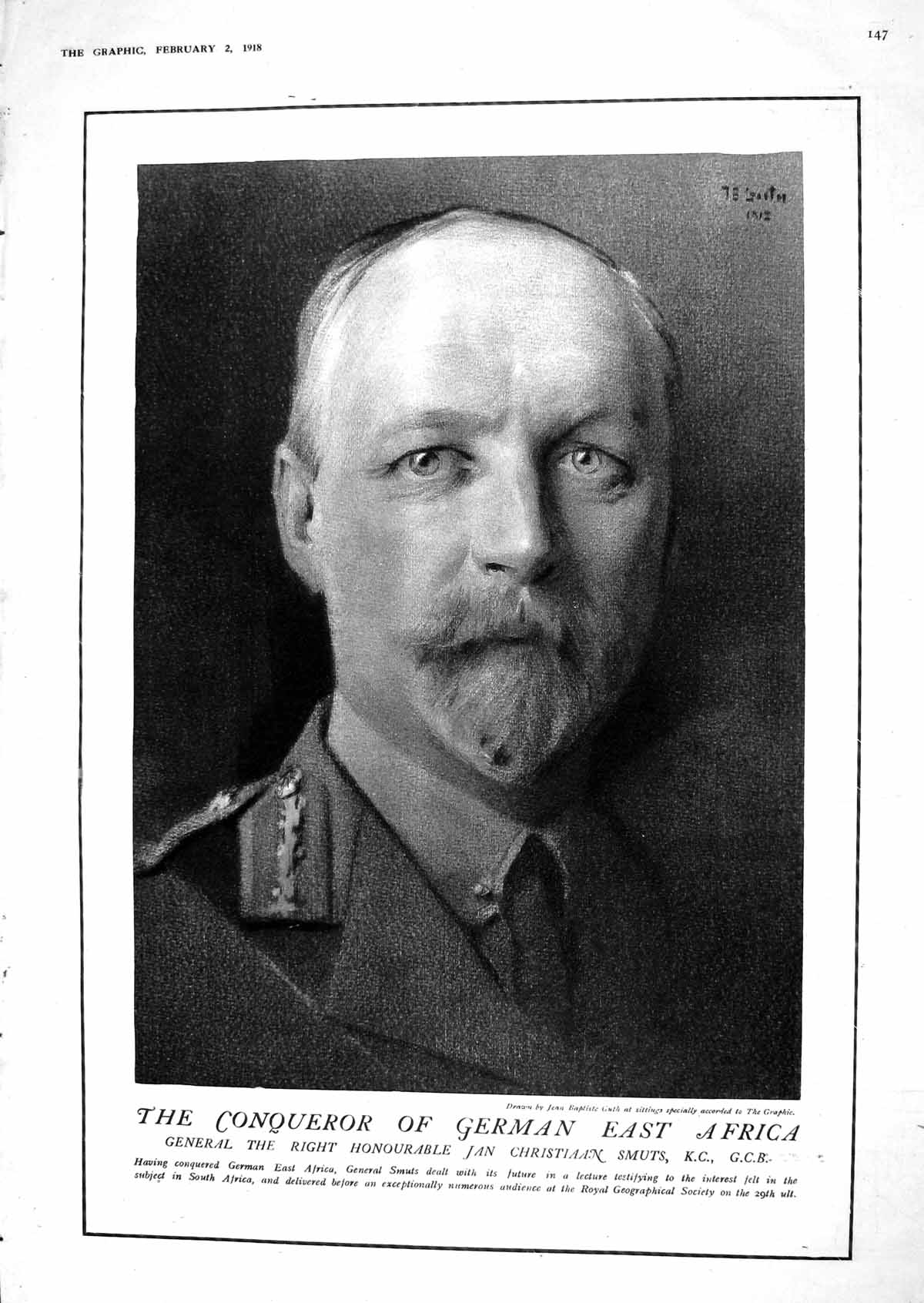 Old 1918 General Jan Christiaan Smuts Malling Church John Harvard Emm 20th