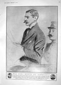 Antique Print 1918 Bolo Pasha Reading Memorandum French War Victims Holland