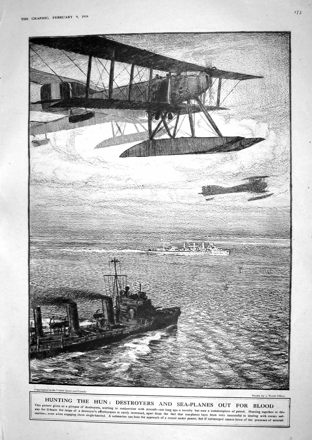 Old 1918 War Ship Destroyers Sea-Planes Method Building Wooden Jones 20th