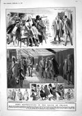 Antique Old Print 1918 France People French Riviera Mrs Atlas Phyllis Spence