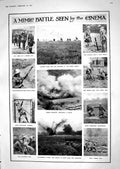 Old Print 1918 War Siers Bomb-Throwing Catapult Gun Australian Gunners B 20th