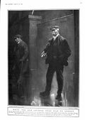 Original Old Vintage Print 1918 War British Sier Hunter Casual Ward Industry