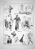 Old 1918 Sketches Salutes Saluters Saluting Sailor Officer Rolling St 20th