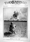 Old Print 1918 War British Ammunition Dump Sier Phoebe Chaplin Douglas H 20th