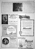 Old Print 1918 Crossley Motor Car Branscombe Devon Scotch Whisky Yardley 20th