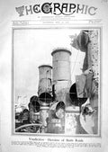 Old Print 1918 War Ship H.M.S. Vindictive Captain Carpenter American Sie 20th