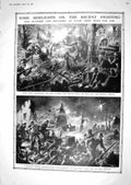 Old Print 1918 War British Siers Huns Givenchy Bethune Battle Wounded Ge 20th