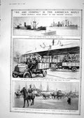 Old Print 1918 War Ships France Letters Siers Turbo Pump Steel Works Beh 20th