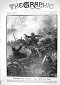 Old Print 1918 War Siers Battle French Army Aisne Marne Prince Wales Rom 20th
