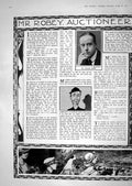 Original Old Vintage Print 1918 Mr George Robey Auctioneer Barrie Theatre 20th