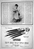 Old 1918 Flag Day Flapper Woman War Advertisement Cameron Self Filler 20th