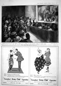 Old Print 1918 Robey Replica Atkins Basra War Siers Cavanders Cigarettes 20th