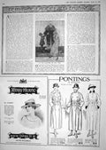Antique Old Print 1918 Ladies Fashion Henry Heath Pontings Kensington London