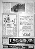 Antique Old Print 1918 Stirling Castle Napier Motor Car Tobacco Triplex Glass