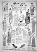 Antique Print 1918 Pontings Clearance Sale Hosiery Gloves Kensington London