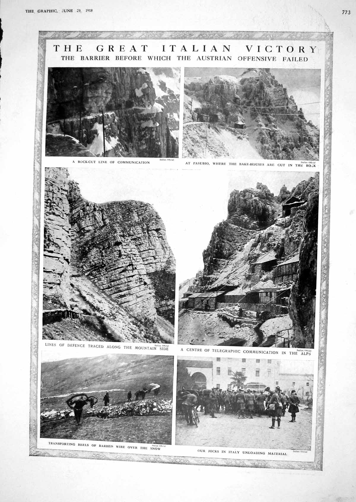 Old 1918 War Telegraphic Communications Alps Pasubio Hospital Wokingh 20th