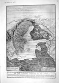 Old 1918 War Map Sweden Bothnia Esthonia Germany Parachute War King A 20th