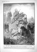 Old Print 1918 War Poison Gas Attack Canada Siers Flanders Louis Raemaek 20th