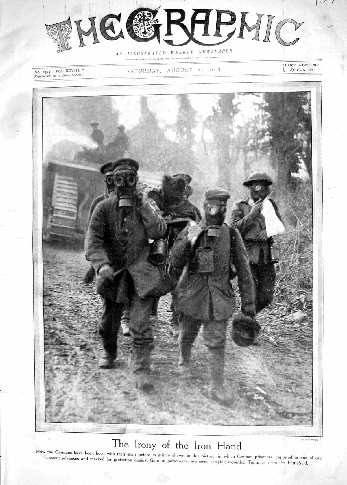 Old 1918 German Prisoners War Gas-Masks Oil Town Baku Baghdad Boche C 20th