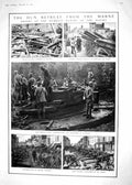 Old 1918 Hun War Marne Factory Fortress Oulchy General Mangin Poincar 20th