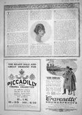 Old 1918 Beautiful Woman Hair Style Advertisement Cravenette Cigarett 20th