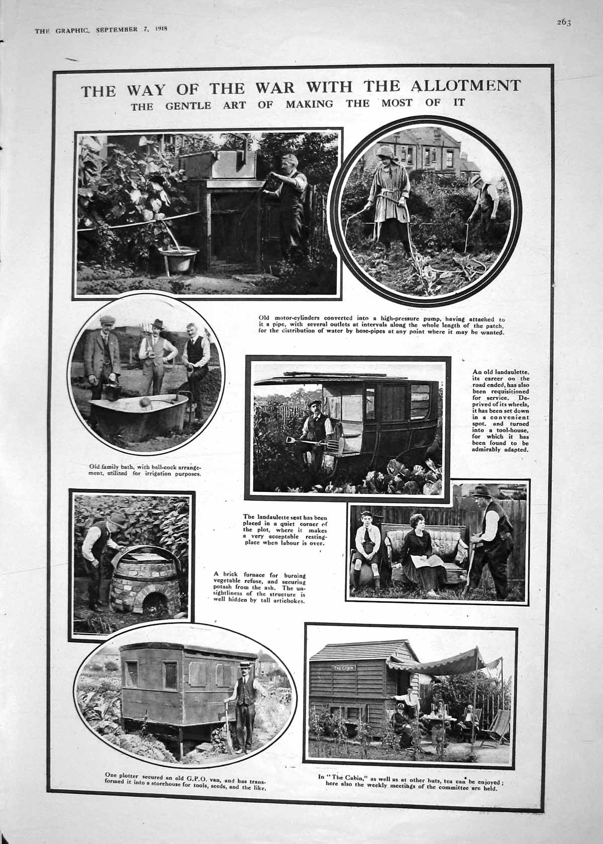Old 1918 Allotment Brick Furnace Artichokes Landaulette Bolshevik Sat 20th