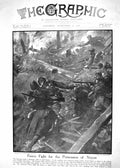 Old Print 1918 German War Siers Fight Possession Noyon Battle French Arm 20th