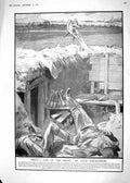 Old Print 1918 War Dead Siers Trench Raemaekers British Charge Battle Sc 20th