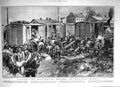 Old Print 1918 War Siers Bolshevik Russia Waggon Train Petrograd Moscow 20th