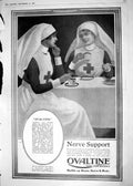 Antique Old Print 1918 Ovaltine Tonic Food Nurses Dervyle Brunton Tamborina