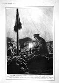 Antique Print 1918 War Tommies Siers Writing Letters France Hatherell Roman