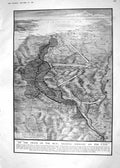 Old Print 1918 War Map Germany Verdun Lille Arra France General Alexeieff 20th
