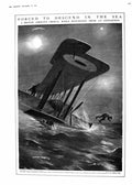 Old 1918 British Airman War Bombing Aeroplane Crash Sea Navy Geddes S 20th