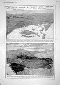 Old 1918 View Map Italy City Venice War Monarchy Bruges Canal Archite 20th