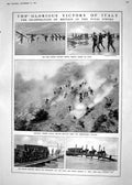 Old Print 1918 War British Pontoon Bridge Siers Austria Wild Maugham Coa 20th