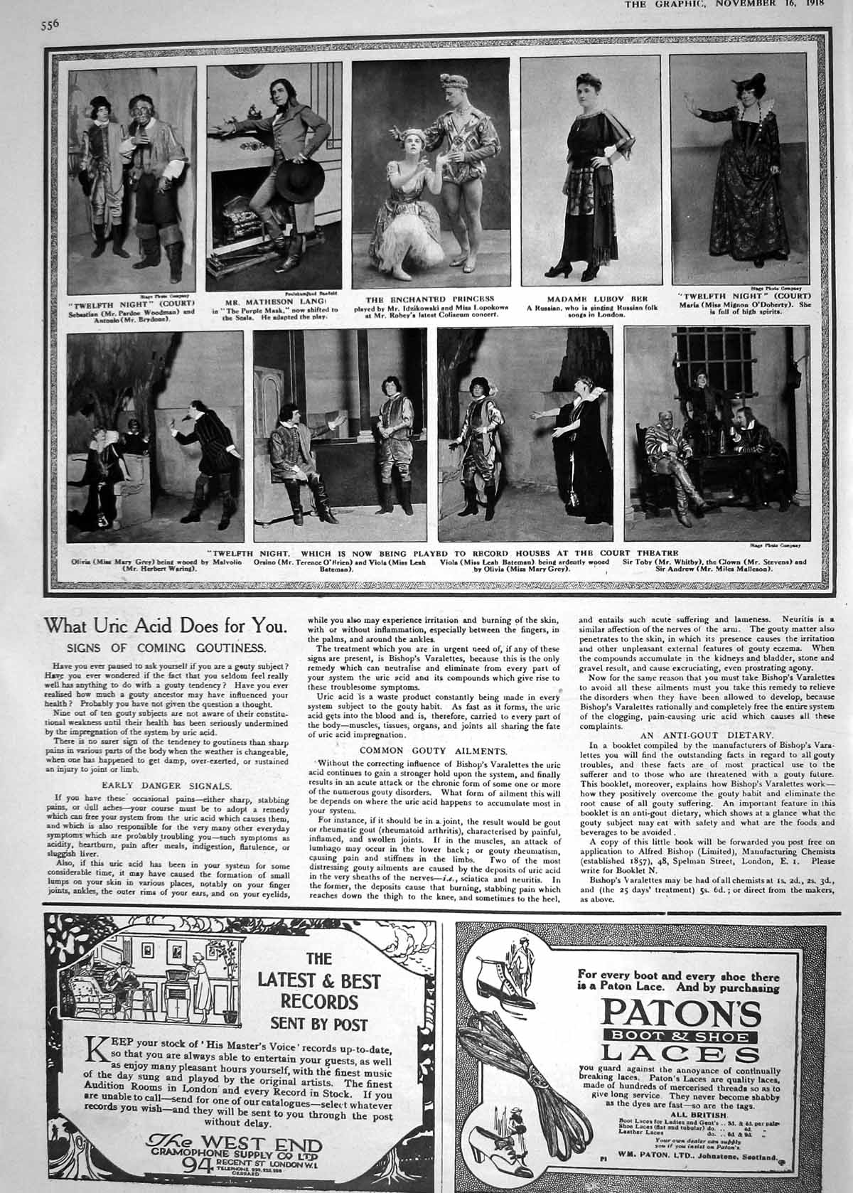 Old 1918 Theatre Woodman Lang Grey Bateman Whitby Madame Lubov Ber Pa 20th
