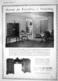 Antique Print 1918 Harrods Furniture Pontings Yardleys Benson Mayne Theatre