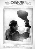 Original Old Vintage Print 1918 Photograph Admiral Beatty Queen Elizabeth Ship