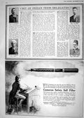 Antique Print 1918 Devadhar Iyengar Ghose Mahbub Alam Cameron Fountain Pen 20th