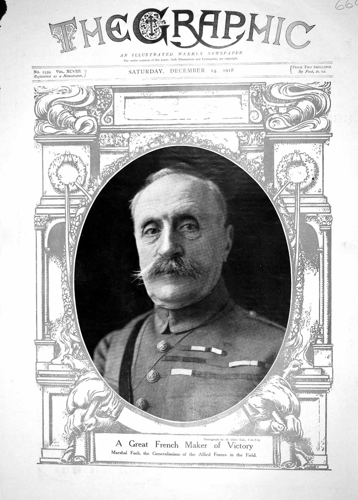 Antique Print 1918 Marshal Foch Generalissimo War King Albert Prince LeopSo