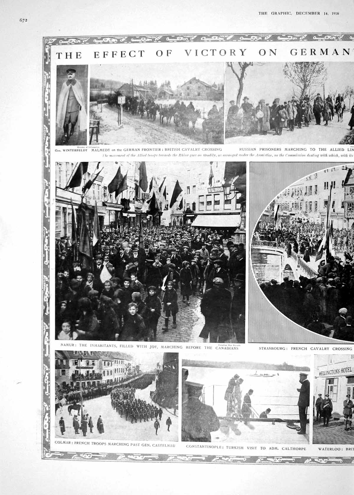 Old 1918 Germany War Strasbourg Namur Colmar Castelnau Russian Prison 20th