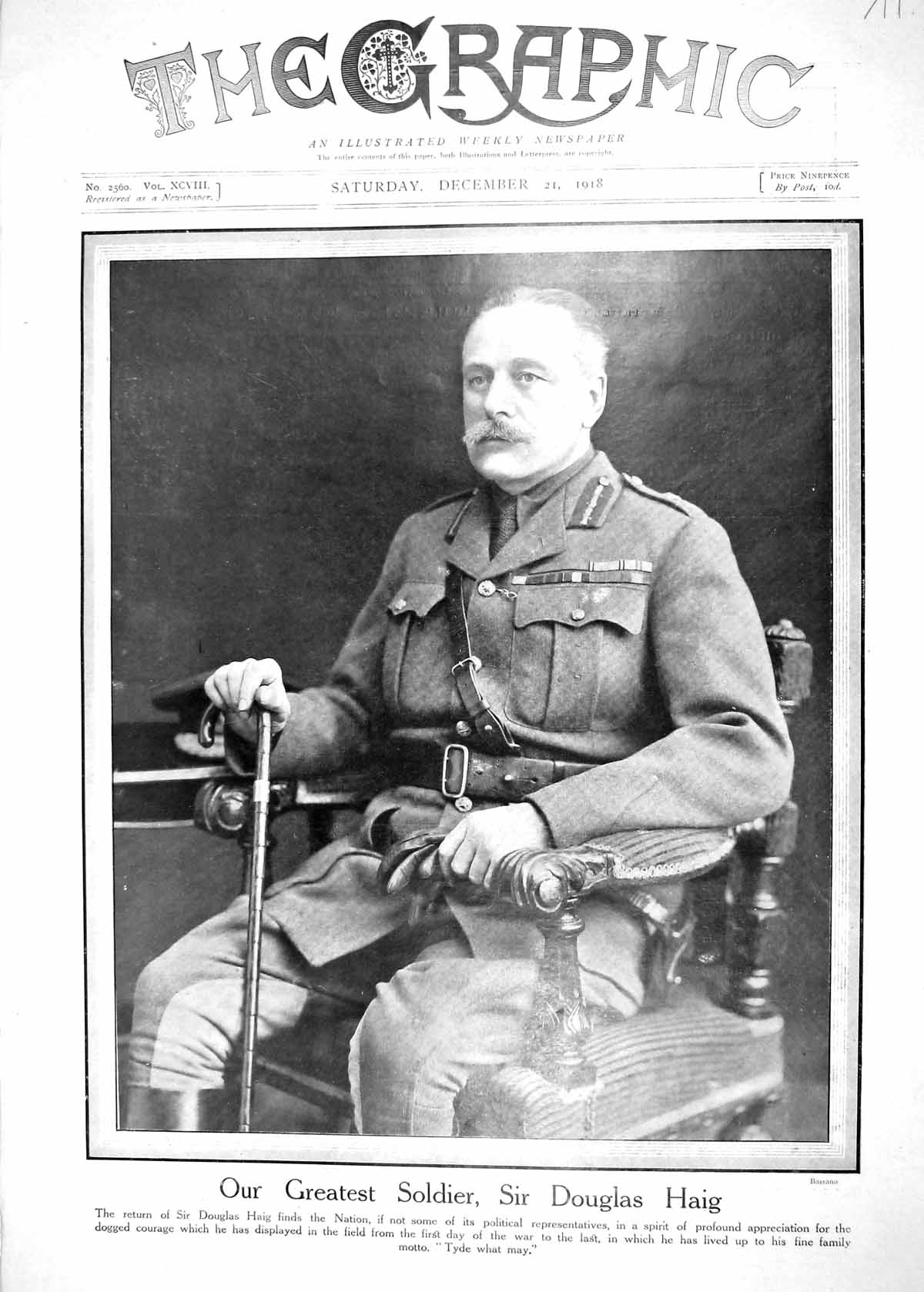 Old Print 1918 British Sier Douglas Haig Plumer Rawlinson Davis Horne Pe 20th