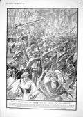 Original Old Vintage Print 1918 Scene Downfall Germany Strasbourg French Siers