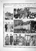 Old Print 1918 War British Siers Admiral Keyes Dover Victoria Memorial D 20th